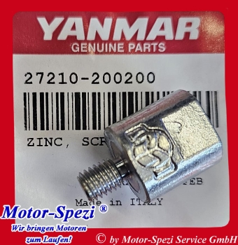 Yanmar Zinkanode für 1GM und 1GM10, original 27210-200200