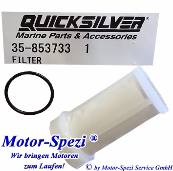 Quicksilver Kraftstofffiltereinsatz für Mercury 9,9 bis 30 PS 4-Takt EFI Außenbordmotoren, original 35-8537331