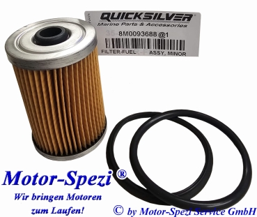 Quicksilver Kraftstofffilter für Mercruiser 5.0 bis 8.2 L, original 35-8M0093688 ersetzt 35-866171A01