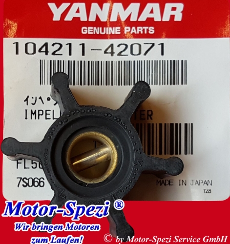 Yanmar Impeller für 2GM, 2GM20, 3GM und 3GM30, original 104211-42071