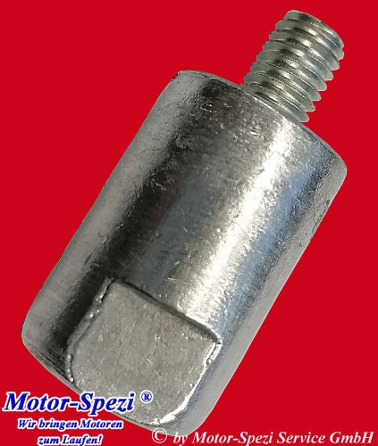 Zinkanode für Yanmar 2GM, 3GM, 2QM, 3QM, 3HM, YSM und YSB, ersetzt 27210-200300